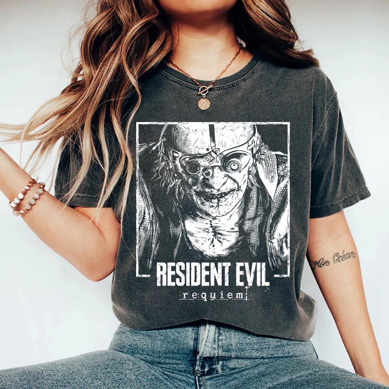 Street Fashion Style Male - Retro Resident Evil 9 Requiem T-shirt