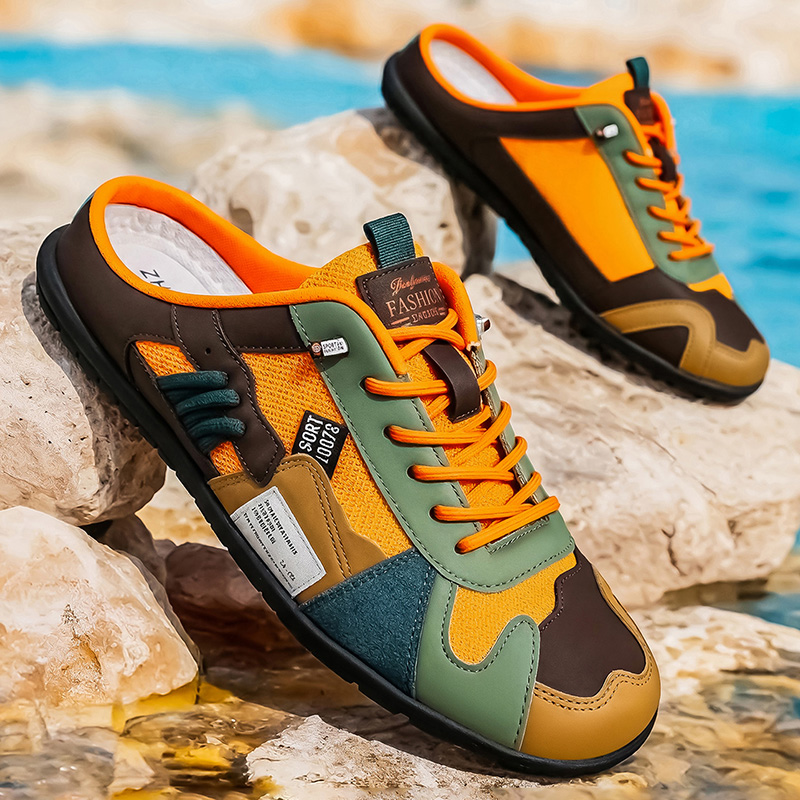 Street Fashion Walking - Spring and Summer Fashionable Color-Blocked Outdoor