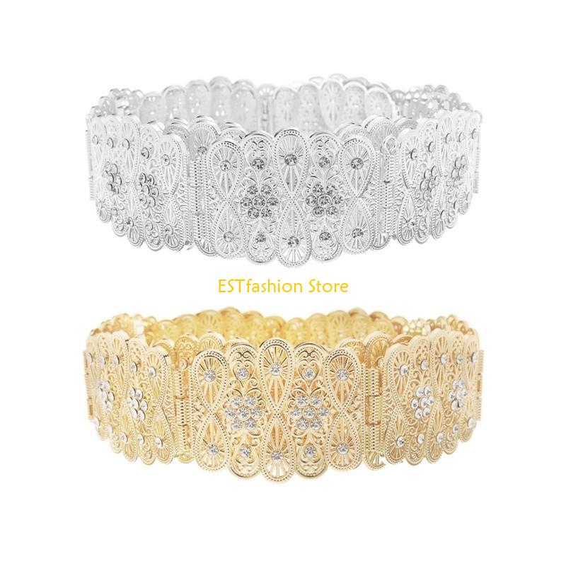 Y5GC Rhinestones Wide Waist Be - Street Fashion Reference ulasan dan harga