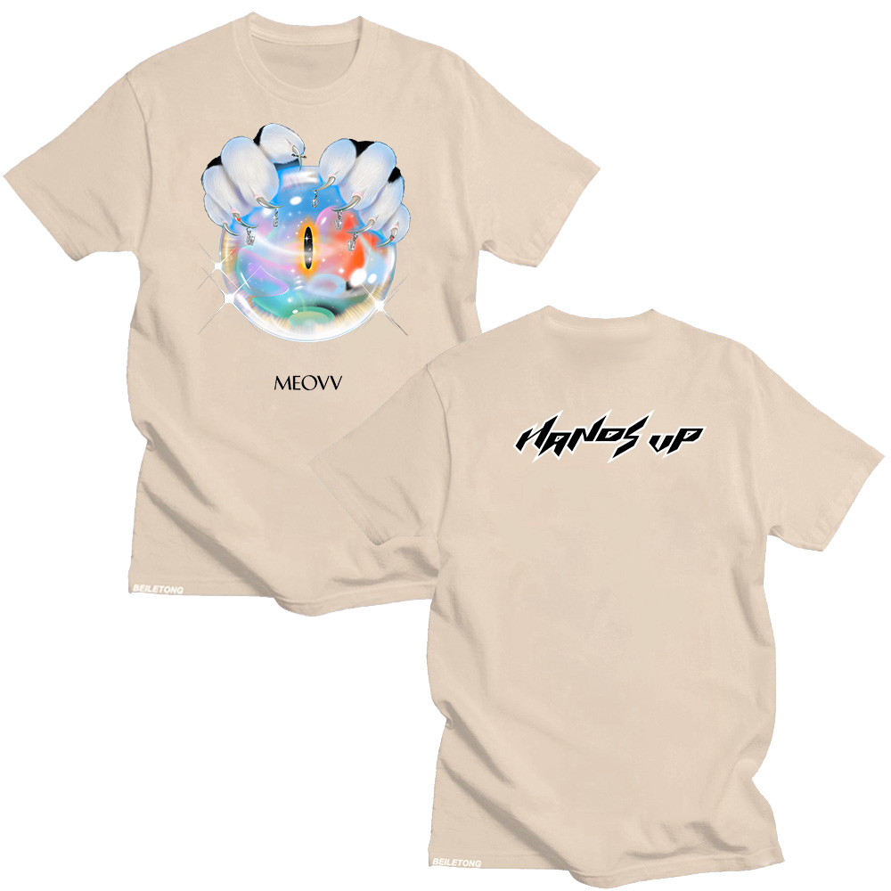 MEOVV Hands Up T shirts 2025 F - Graphic Hoodie Streetwear ulasan dan harga