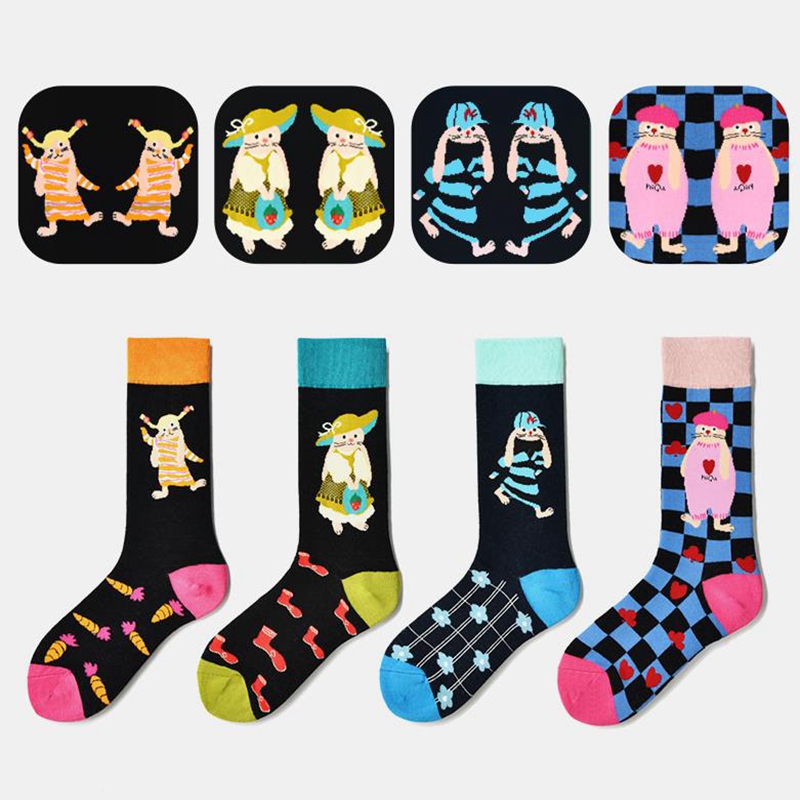 Women's Fashion Socks Cute Col - Street Fashion Youtube ulasan dan harga