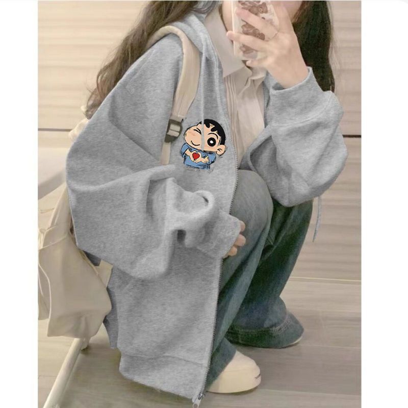 Hoodie Crayon Shin-Chan Print  - Graphic Hoodie Streetwear ulasan dan harga