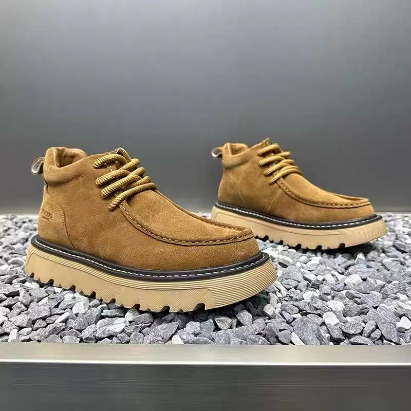 Autum Winter Men Platform Boot - Street Fashion Walking ulasan dan harga
