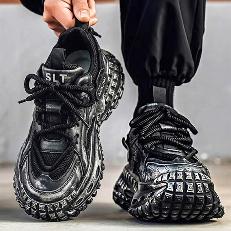 Big Size Men Mesh Chunky Dad S - Street Fashion Walking ulasan dan harga