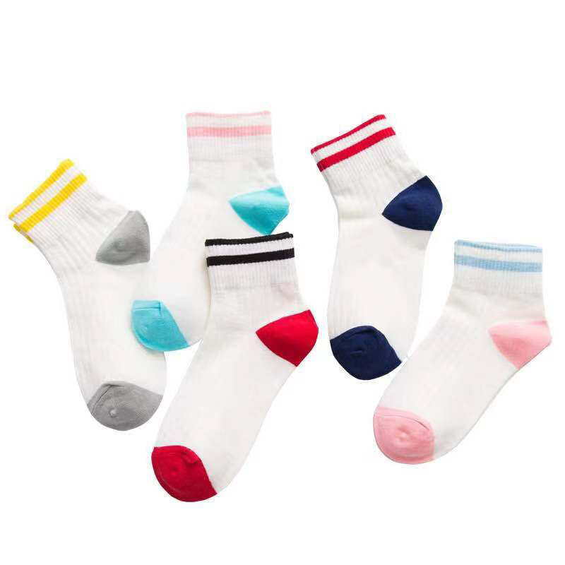 3Pairs Korean Cute Striped Cot - Street Fashion Youtube ulasan dan harga