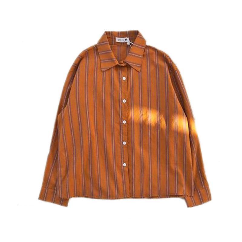 Spring New Striped Loose Casua - Street Fashion Youth ulasan dan harga