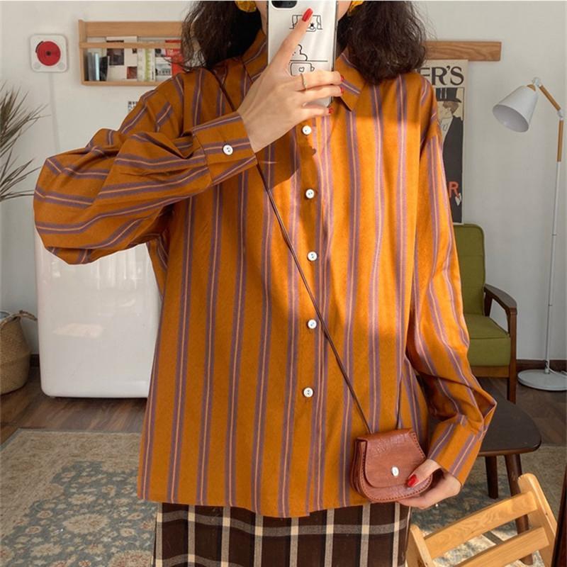 Spring New Striped Loose Casua - Street Fashion Youth ulasan dan harga