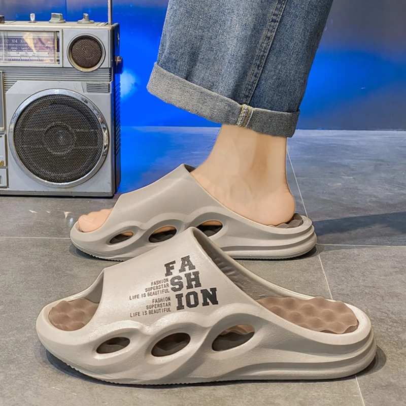 Men Fashion Massage Slippers I - Street Fashion Style Male ulasan dan harga