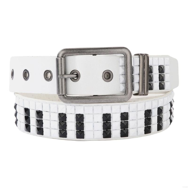 Piano Rivets Decorative Belt W - Street Fashion Reference ulasan dan harga