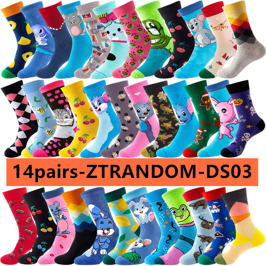 14pairs Anime Casual Crew Sock - Street Fashion Youtube ulasan dan harga