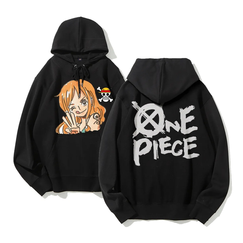 One Piece Nami Anime Hoodie Me - Graphic Hoodie Streetwear ulasan dan harga