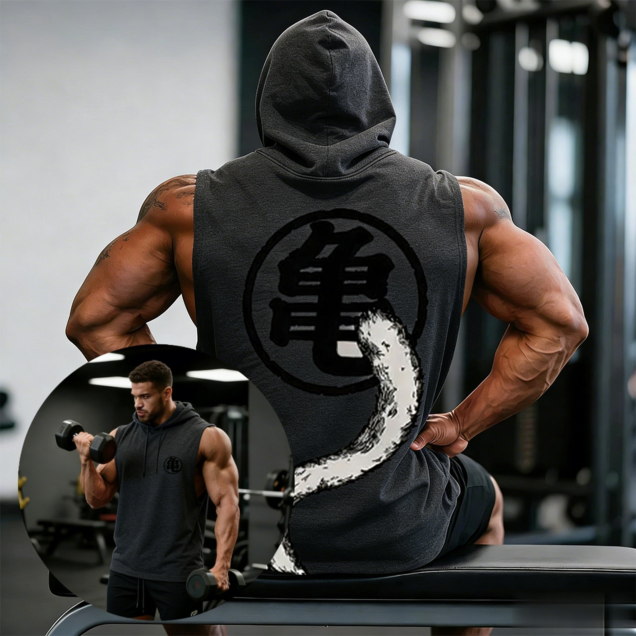 2026 Dragon Ball Anime Gym Ves - Graphic Hoodie Streetwear ulasan dan harga