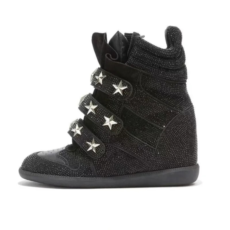 Women’s Rhinestone Ankle Boots - Street Fashion Walking ulasan dan harga