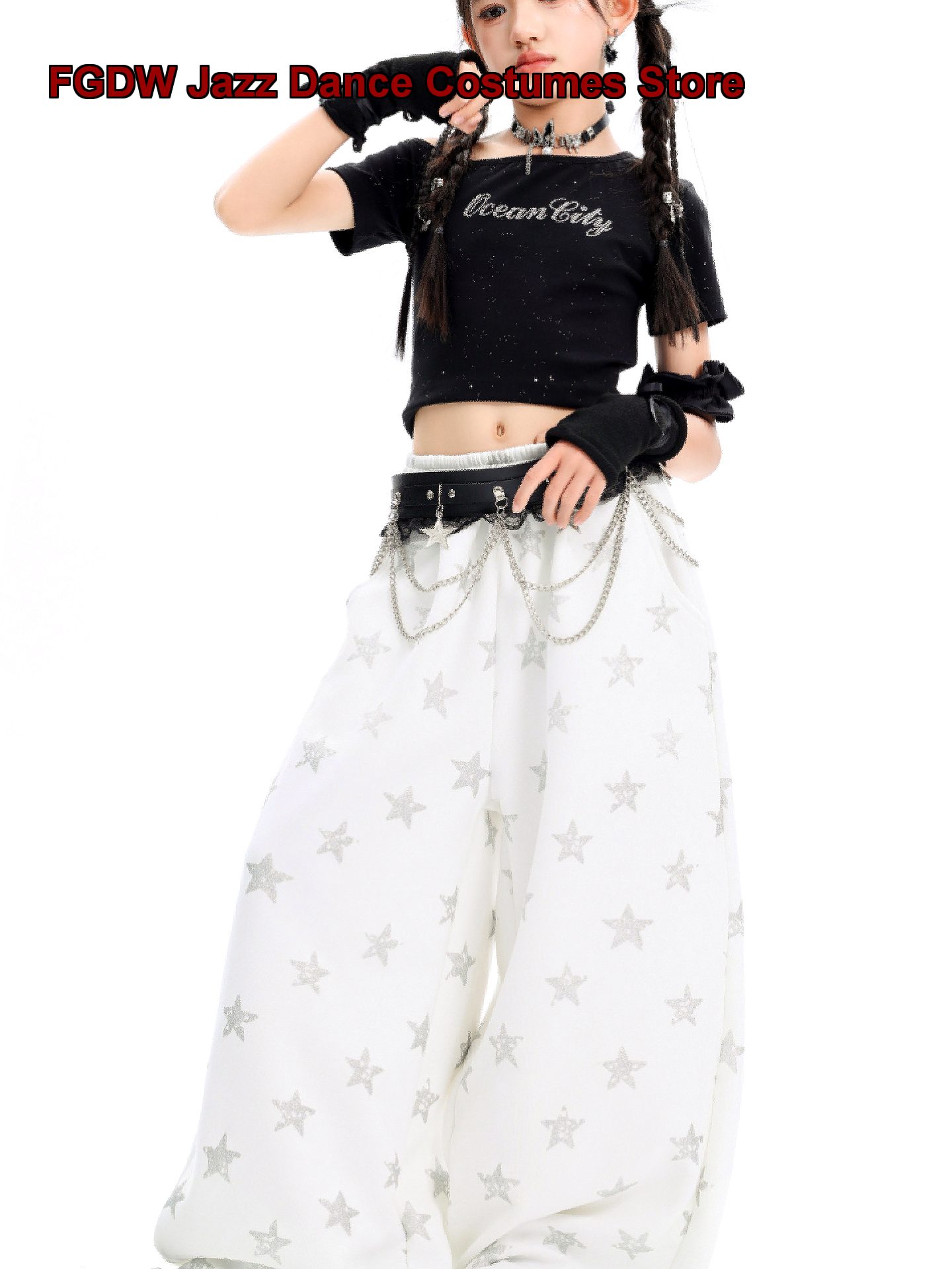 Girls Hip-Hop Fashion Jazz Str - Street Fashion Walking ulasan dan harga