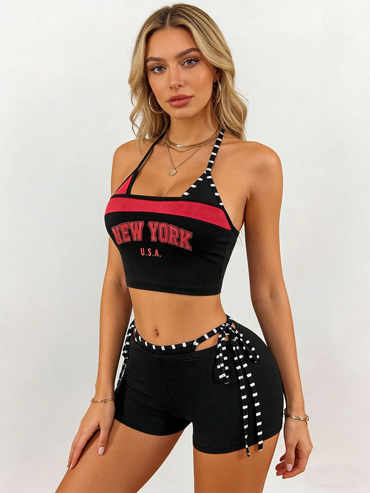 2026 New 2-piece Y2K Halter Um - Street Fashion New York 2026 ulasan dan harga