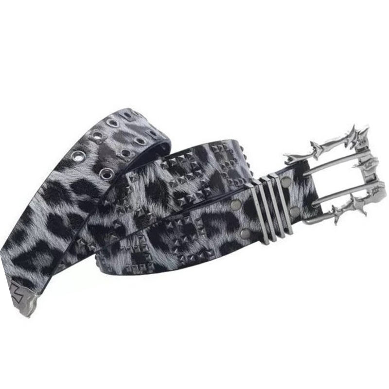 X5XA Cool Gray Leopard Print P - Street Fashion Reference ulasan dan harga