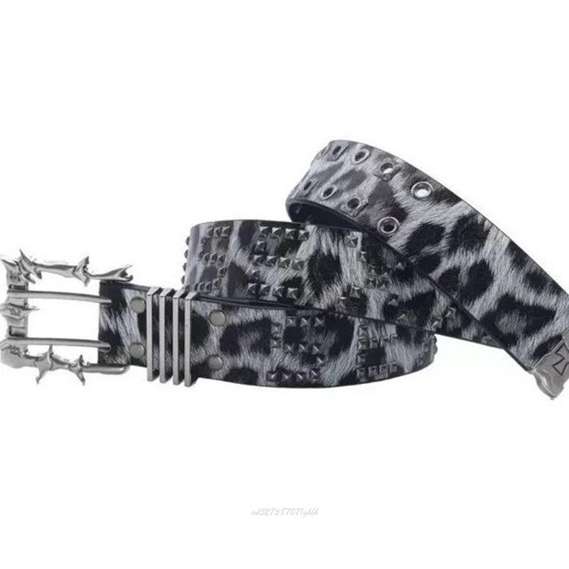 X5XA Cool Gray Leopard Print P - Street Fashion Reference ulasan dan harga