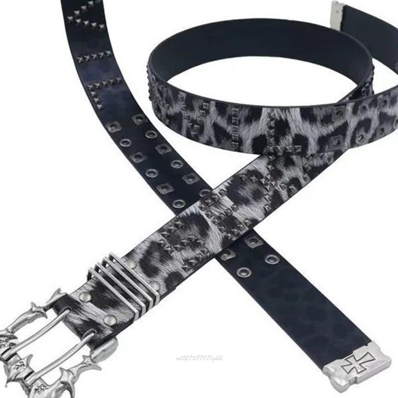 X5XA Cool Gray Leopard Print P - Street Fashion Reference ulasan dan harga