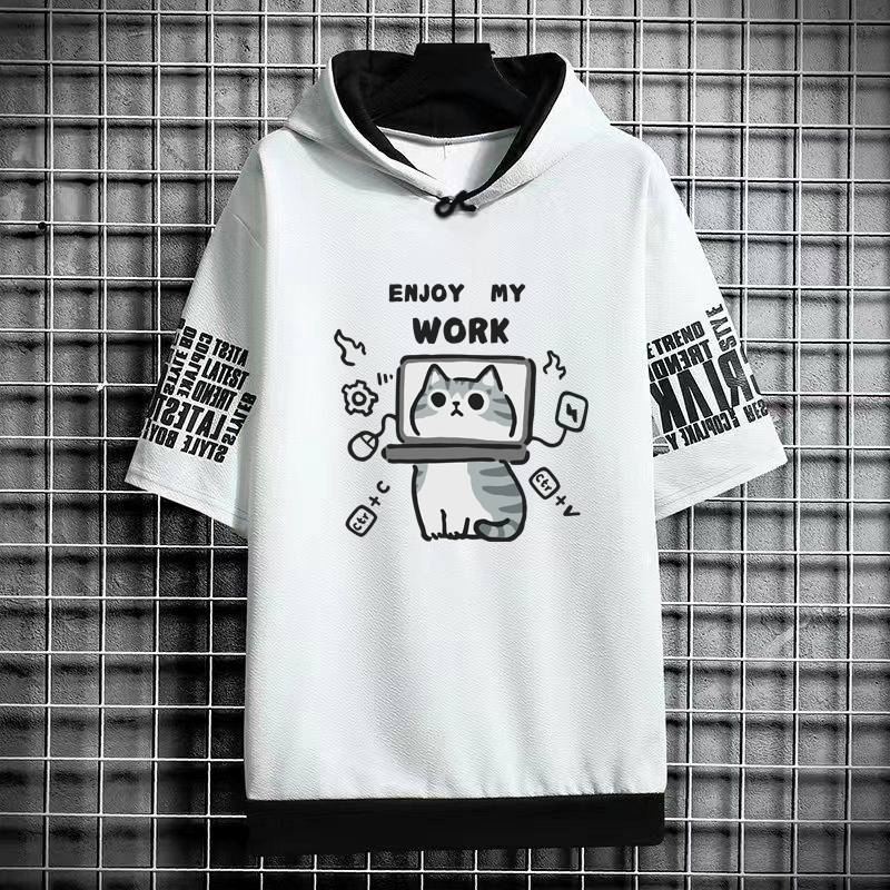 Harajuku Men's T-Shirt Hoodie  - Graphic Hoodie Streetwear ulasan dan harga