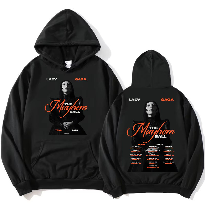 Lady Gaga The Mayhem Ball Tour - Graphic Hoodie Streetwear ulasan dan harga