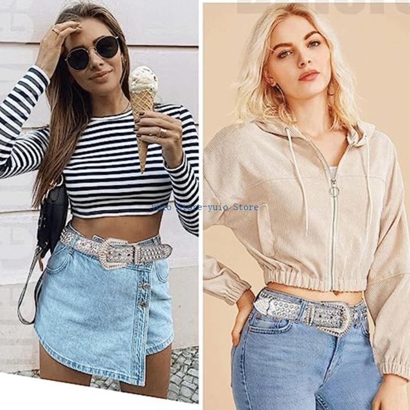 X7XB Blingbling Waist Belt for - Street Fashion Reference ulasan dan harga