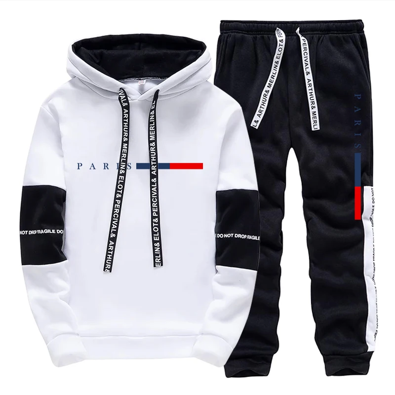 Men's Set/Hoodie/Pants Paris F - Street Fashion Men ulasan dan harga