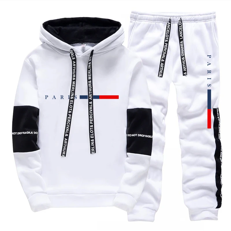 Men's Set/Hoodie/Pants Paris F - Street Fashion Men ulasan dan harga