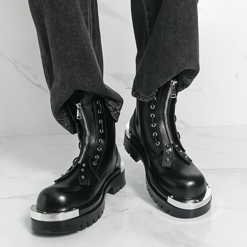 Men's thick soled boots Design - Street Fashion Walking ulasan dan harga