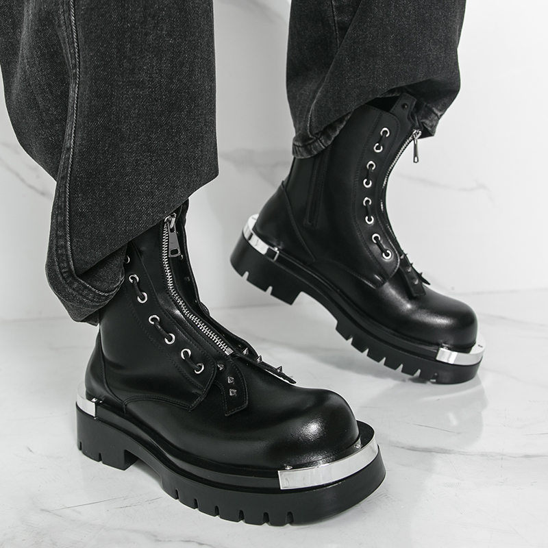 Men's thick soled boots Design - Street Fashion Walking ulasan dan harga