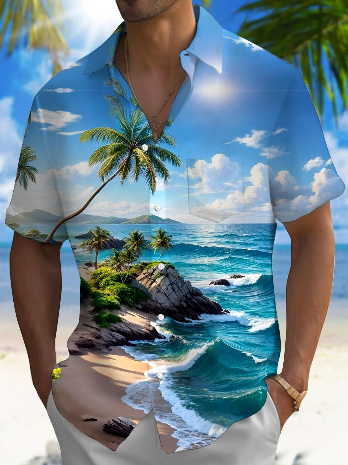 New Hawaii Spring/Summer Fashi - Street Fashion Walking ulasan dan harga